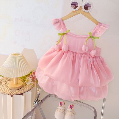 Imported đ Baby Girl Summer Dress â Sweet Western-Style Slip Princess Outfit