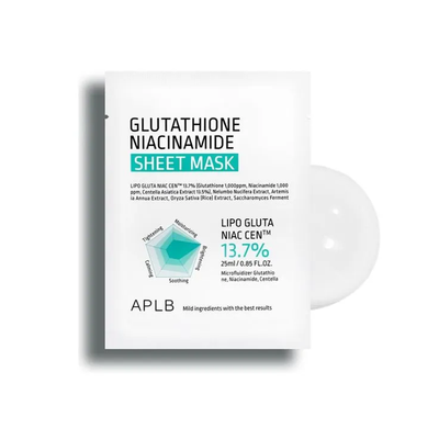 APLB Glutathione Niacinamide Sheet Mask 25ml