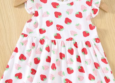 Imported ☀️ Girls' Summer Cotton Short-Sleeve Princess Dress – Baby Nightgown