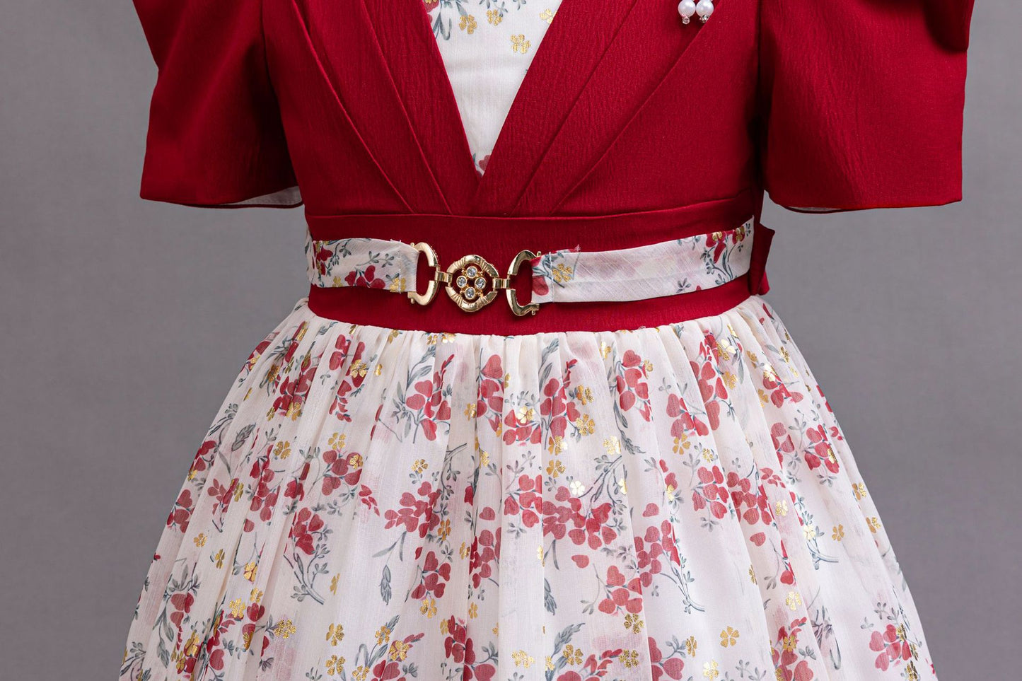 Imported đ¸ Girlsâ Chiffon Floral Princess Dress â Catwalk & Party Outfit