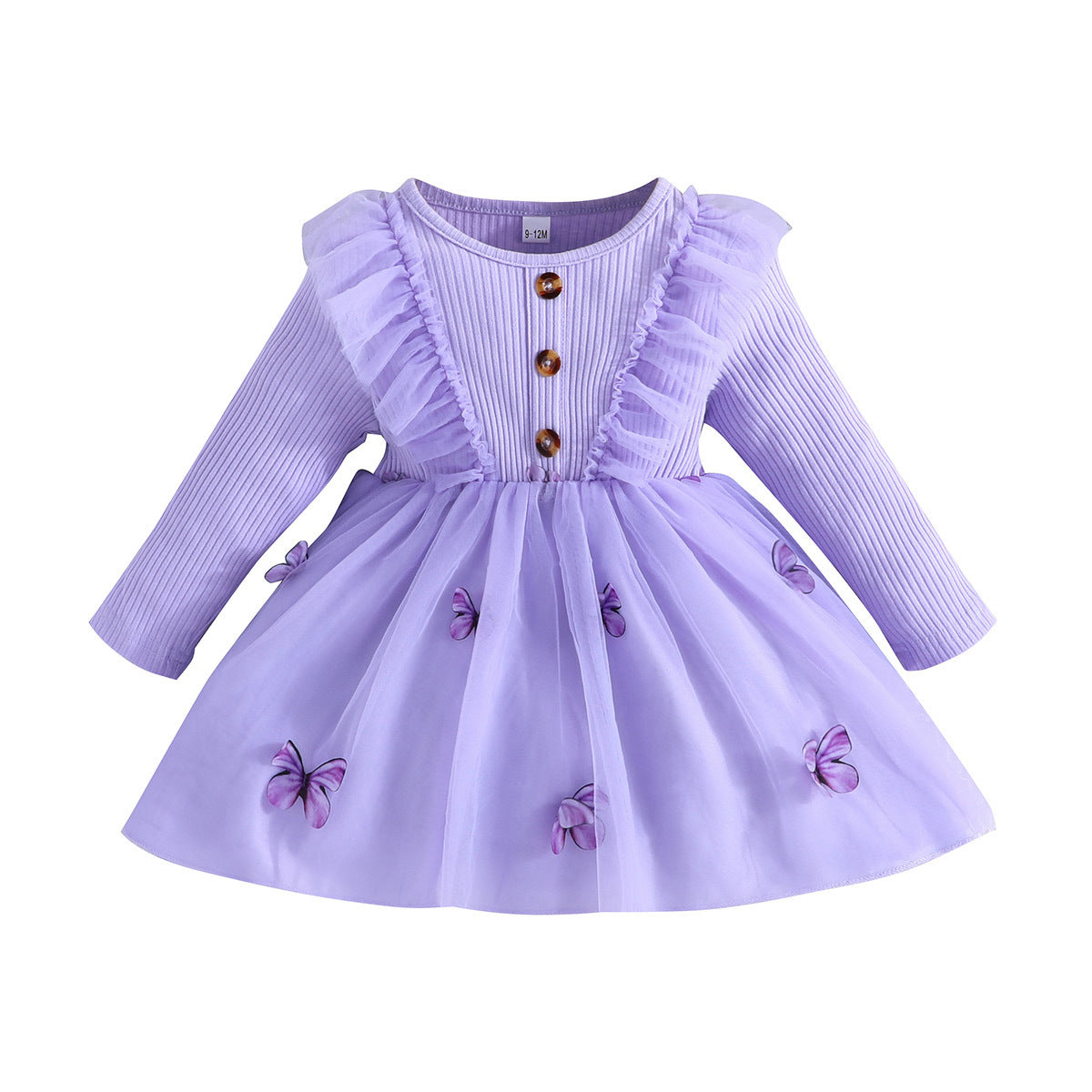 Imported đ¸ Long-Sleeve Mesh Princess Dress â Spring & Autumn European Style