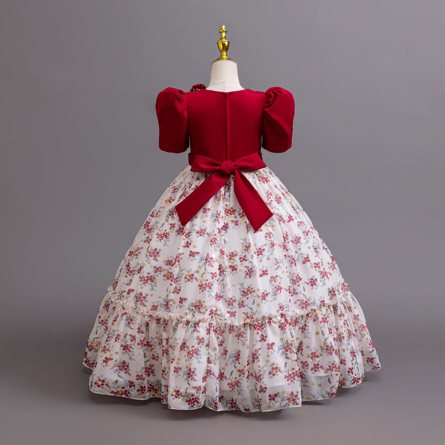 Imported đ¸ Girlsâ Chiffon Floral Princess Dress â Catwalk & Party Outfit