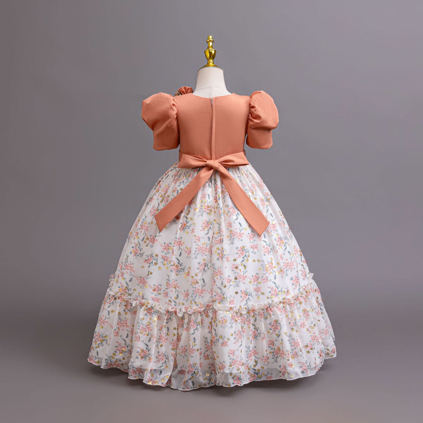 Imported đ¸ Girlsâ Chiffon Floral Princess Dress â Catwalk & Party Outfit