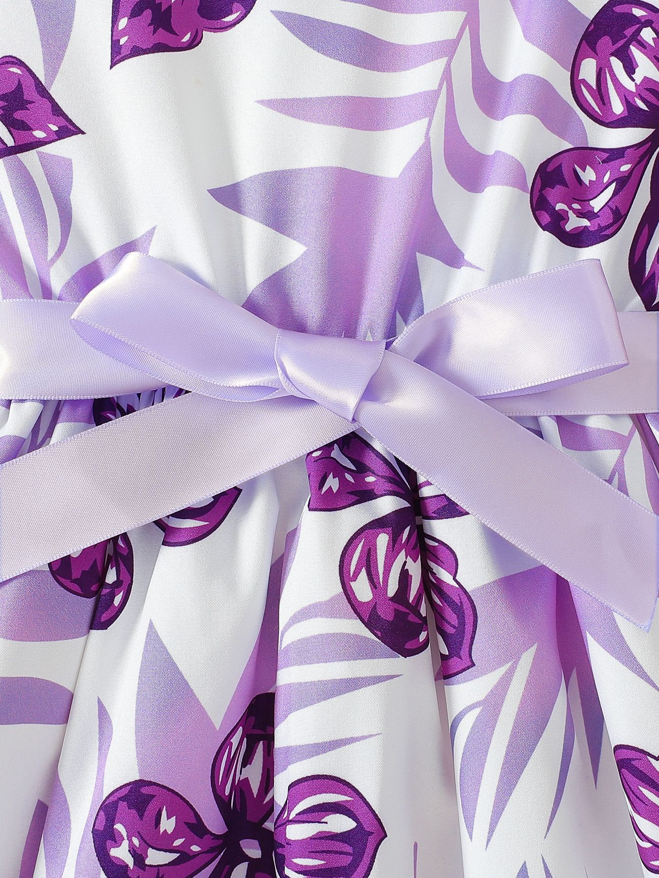 Imported đ Girlsâ Purple Floral Two-Piece Dress Set â Jacket & Bow Belt Outfit