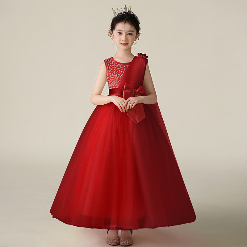 Imported đ Girlsâ Princess Wedding & Performance Dress â Long Summer Gown