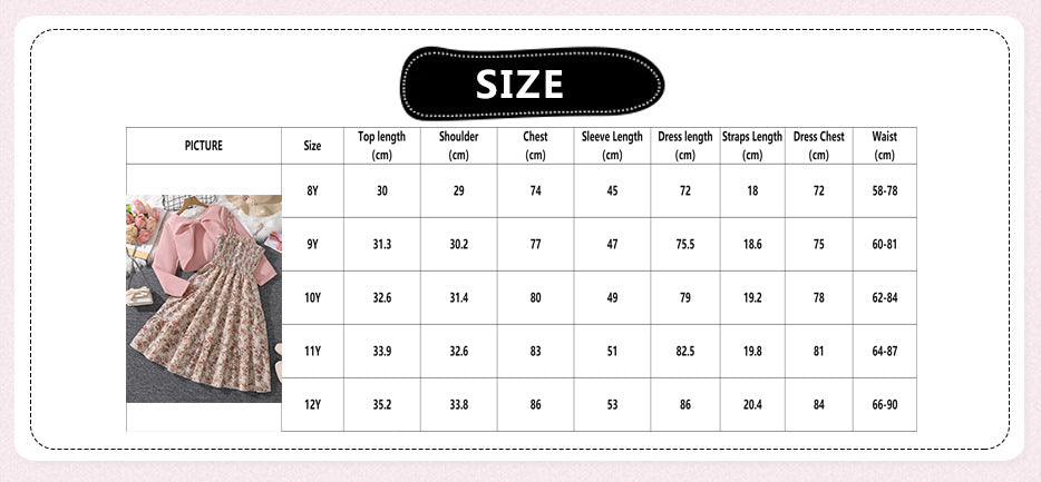 Importedđ¸ Girls' Floral Dress & Jacket Set â Spring/Autumn Two-Piece Outfit