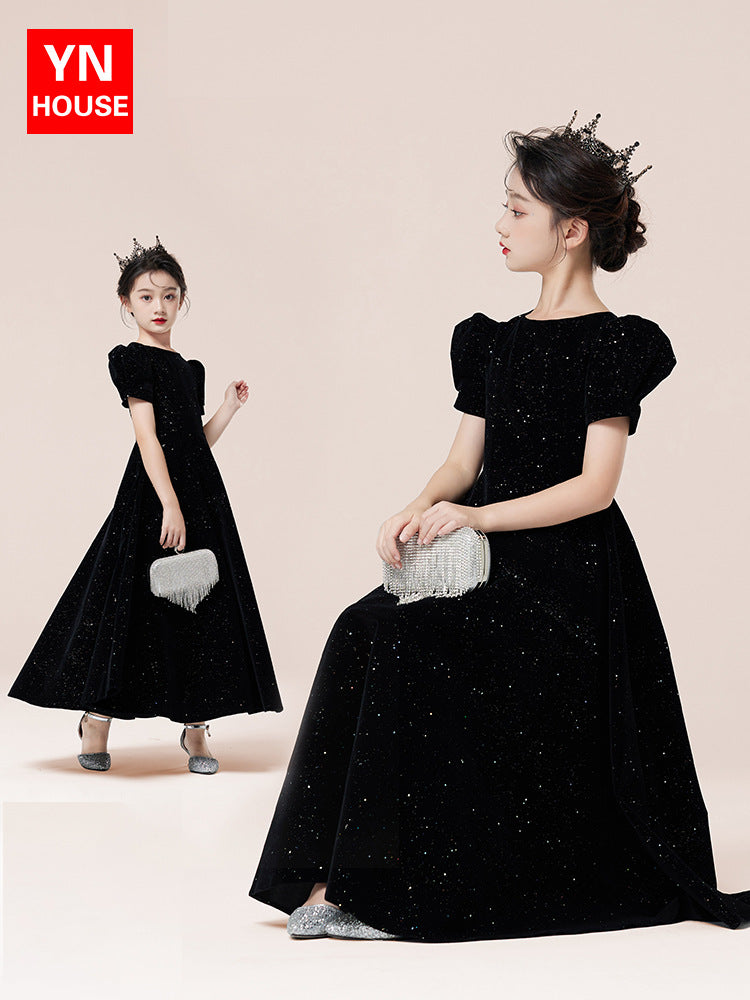 Imported đš Girlsâ Princess Performance Dress â Birthday & Catwalk Outfit