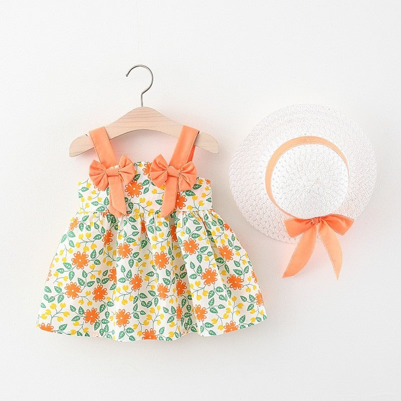 Imported Girls Summer Plaid Bow Princess Dress – Stylish Baby Girl Party Wear