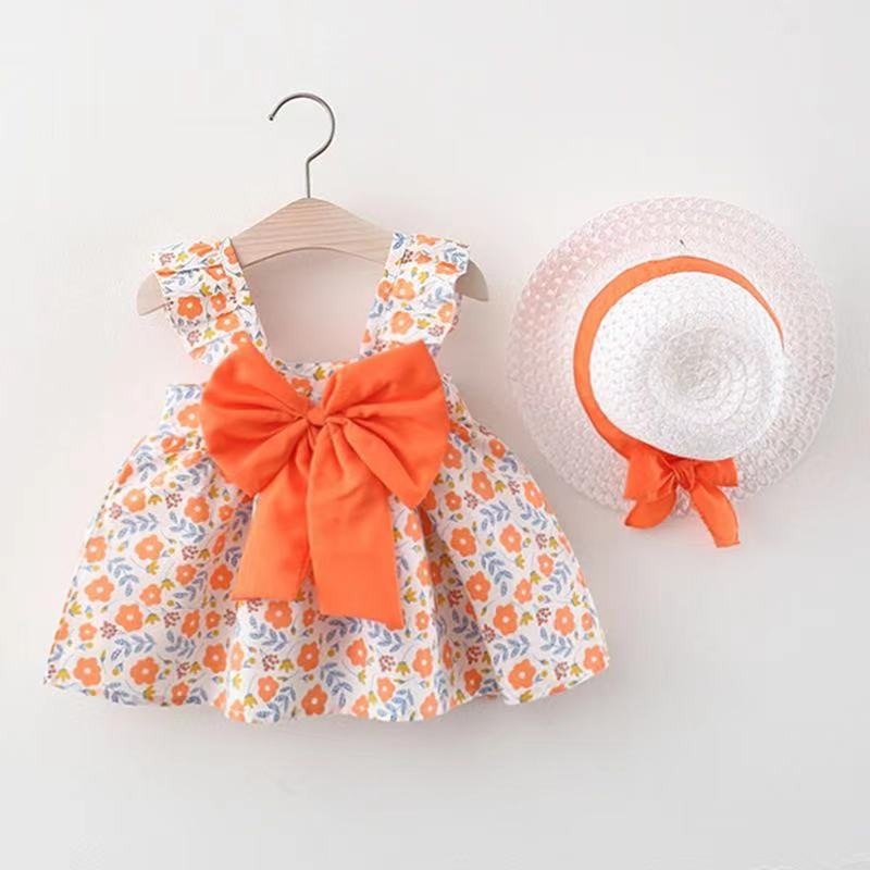 Imported Girls Summer Plaid Bow Princess Dress – Stylish Baby Girl Party Wear