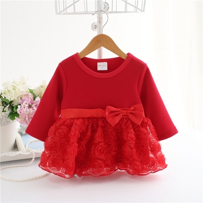 Beple children's clothing autumn and winter girls' dresses princess dresses toddler dresses baby clothes formal wear fleece-lined for photoshoots_img_0