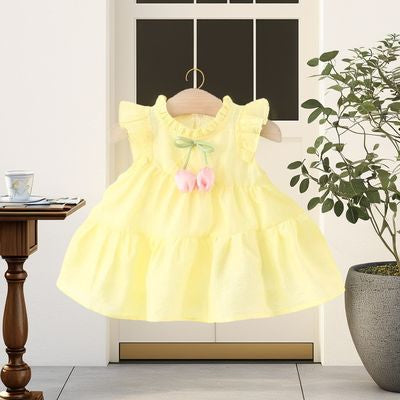 Imported👗 Summer Princess Dress – Western Style Baby Girl Skirt