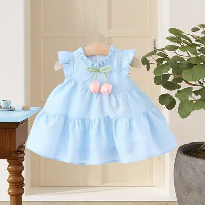 Imported👗 Summer Princess Dress – Western Style Baby Girl Skirt