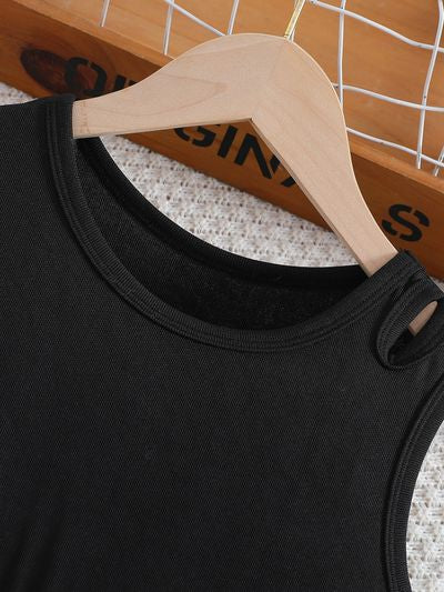 Imported 🌈 Girls' Gradient Summer Dress – Korean Style Pleated Vest