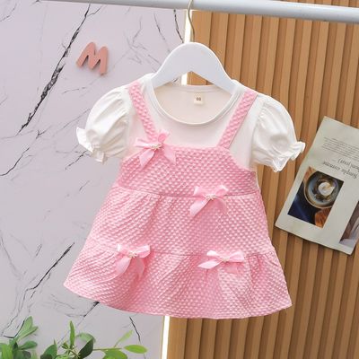 Imported 👗Summer Cotton Princess Dress – Korean Style Baby Girl Outfit