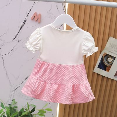 Imported 👗Summer Cotton Princess Dress – Korean Style Baby Girl Outfit