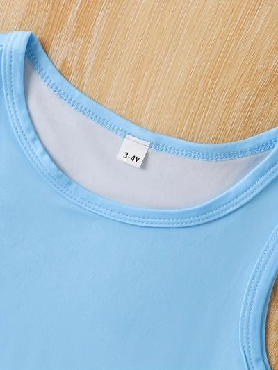 Imported  🌸 Girls' Summer Butterfly Bloom Dress – Sleeveless | Floral | Waist-Fit