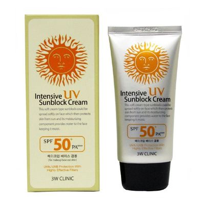 3W Clinic Intensive UV Sunblock Cream SPF50+ Pa+++ – 70ml