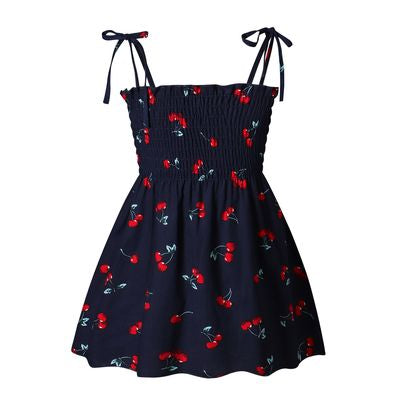 Imported 🌸Girls Summer Cotton Dress – Printed Slip Style