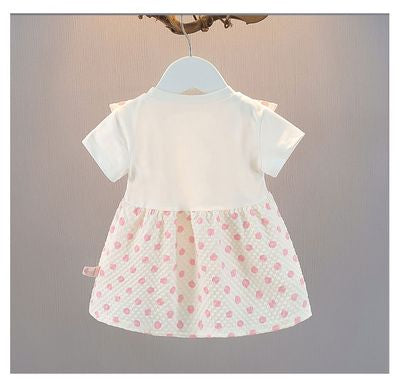 Imported 👗 Baby Girl Polka Dot Summer Dress – Korean Style
