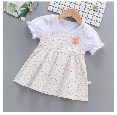 Imported ! 🌸  China Floral Faux Two-Piece Style