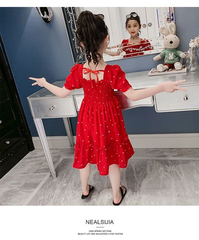 Imported ⭐ Girls' Summer Western Style Dress – Trendy Kids Outfit