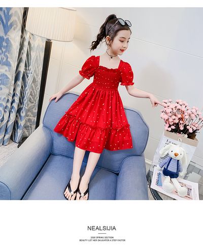 Imported ⭐ Girls' Summer Western Style Dress – Trendy Kids Outfit