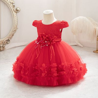 Imported 🎉 High-Quality Birthday & Party Dress – Princess Flower Girl Outfit