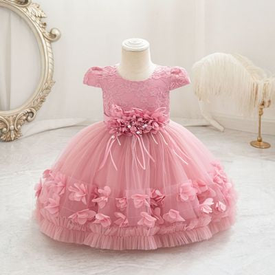 Imported 🎉 High-Quality Birthday & Party Dress – Princess Flower Girl Outfit