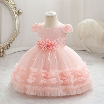 Imported 🎉 High-Quality Birthday & Party Dress – Princess Flower Girl Outfit