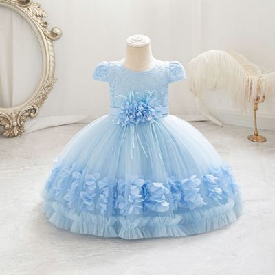 Imported 🎉 High-Quality Birthday & Party Dress – Princess Flower Girl Outfit