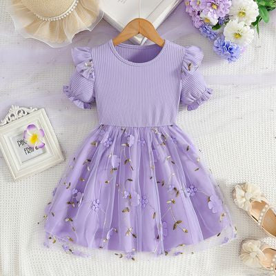 Imported  👗 European & American Style Princess Dress – Baby Girl Summer Gauze Skirt