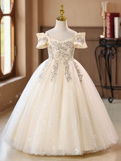 Imported🎀 Super Fairy Princess Dress – Poncho Style Birthday Dress for Girls