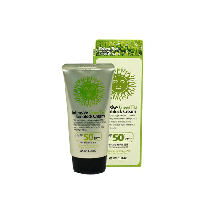 3W Clinic Intensive Green Tea Sunblock SPF50+ PA+++ – 70ml