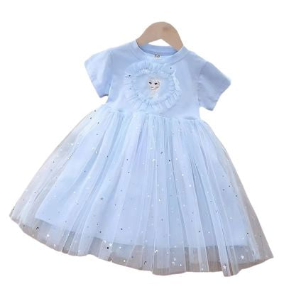 Imported ✨ Baby Girl Elsa Princess Dress – Summer Edition