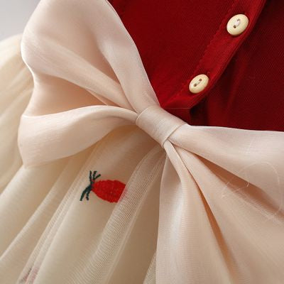 Imported 👗 Summer Mesh Princess Dress – Cute Short Sleeve Baby Girl Outfit