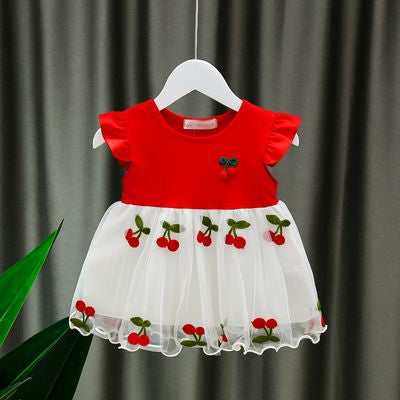 Imported 🌸 Baby Girl Mesh Princess Dress – Summer & Spring/Autumn Outfit