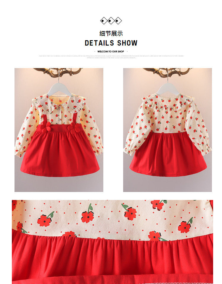 Imported 🌼 Baby Girls’ Floral Autumn Princess Dress