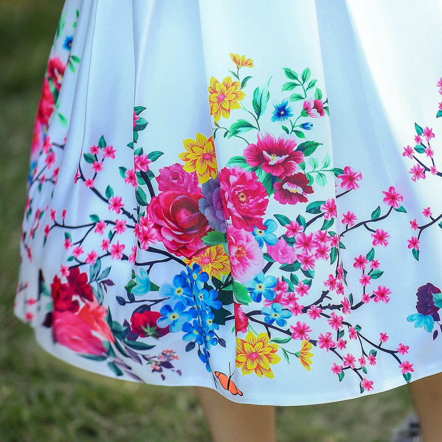 Imported🌹 Red Floral Princess Dress – Sleeveless EU/US Style for Girls