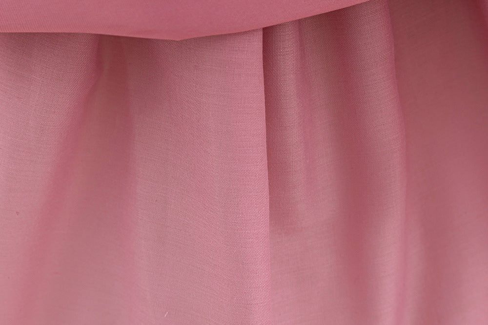 Imported ✨ Girls’ Ruffled Sleeve Beaded Sparkly Tutu Princess Dress – Flower Girl & Birthday Outfit