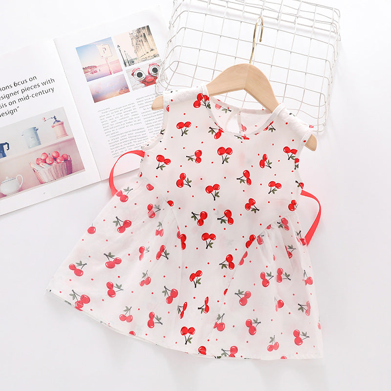 Imported 👗 Girls’ Summer Sleeveless Suspender Dress – Korean Style Princess Outfit