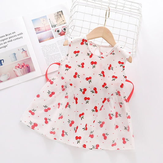 Imported 👗 Girls’ Summer Sleeveless Suspender Dress – Korean Style Princess Outfit