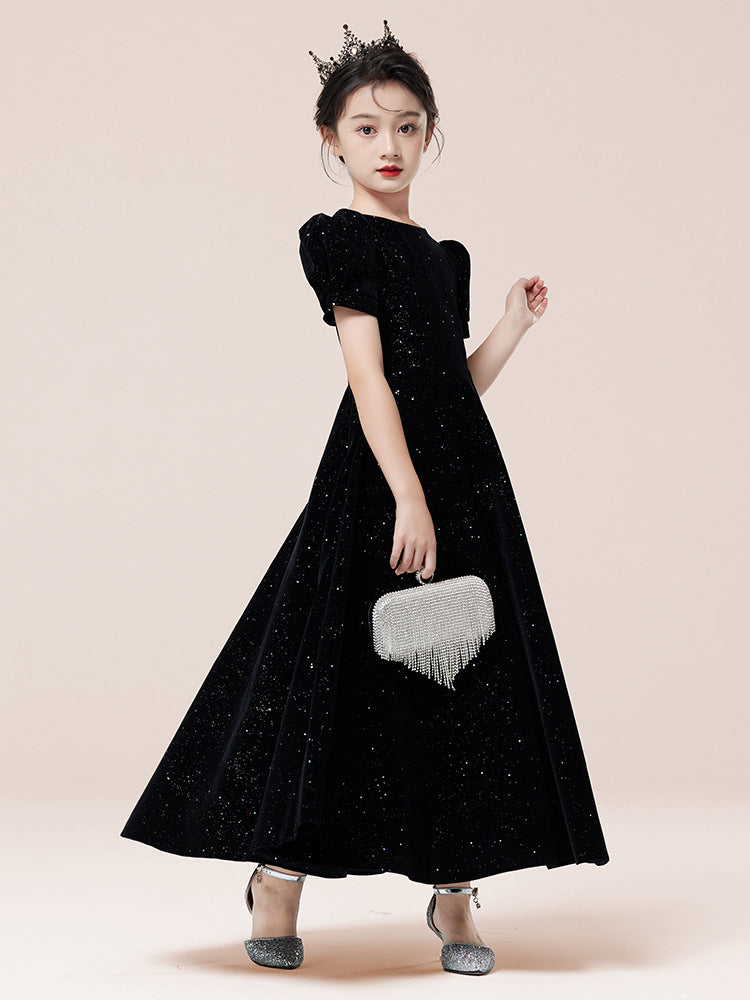 Imported 🎹 Girls’ Princess Performance Dress – Birthday & Catwalk Outfit