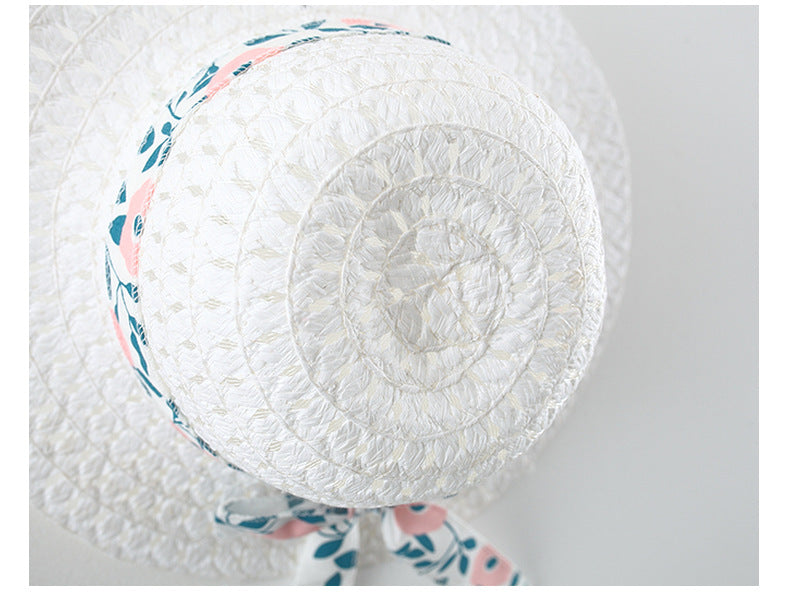 Imported 🌺 Girls’ Summer Floral Print Dress with Strap & Hat – Korean Style