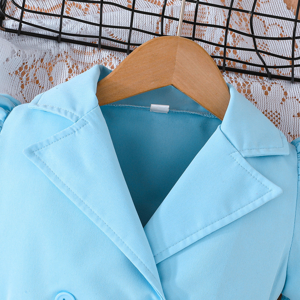 Imported 🌼 Girls’ Solid Color Short-Sleeve Casual Dress + Belt – Summer Two-Piece Set