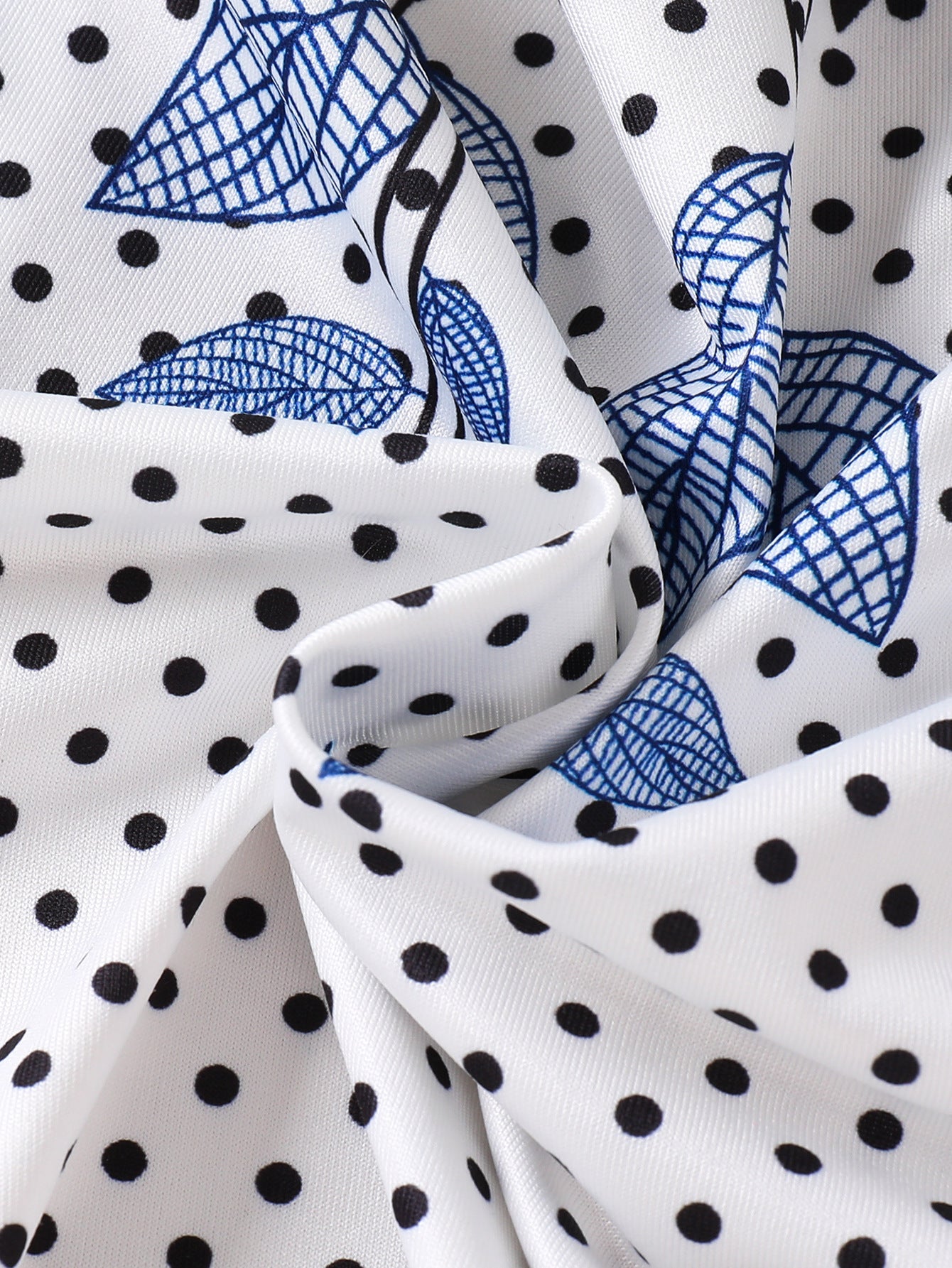 Imported 🤍 Girls’ Autumn Two-Piece Dress Set – White Vest Dress with Polka Dot Long Sleeve Outer