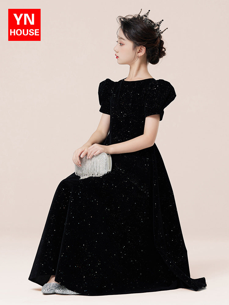 Imported 🎹 Girls’ Princess Performance Dress – Birthday & Catwalk Outfit