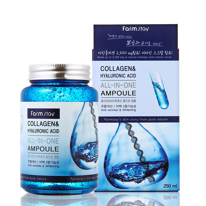FARMSTAY Collagen Hyaluronic Acid All-In-One Ampoule - 250ml