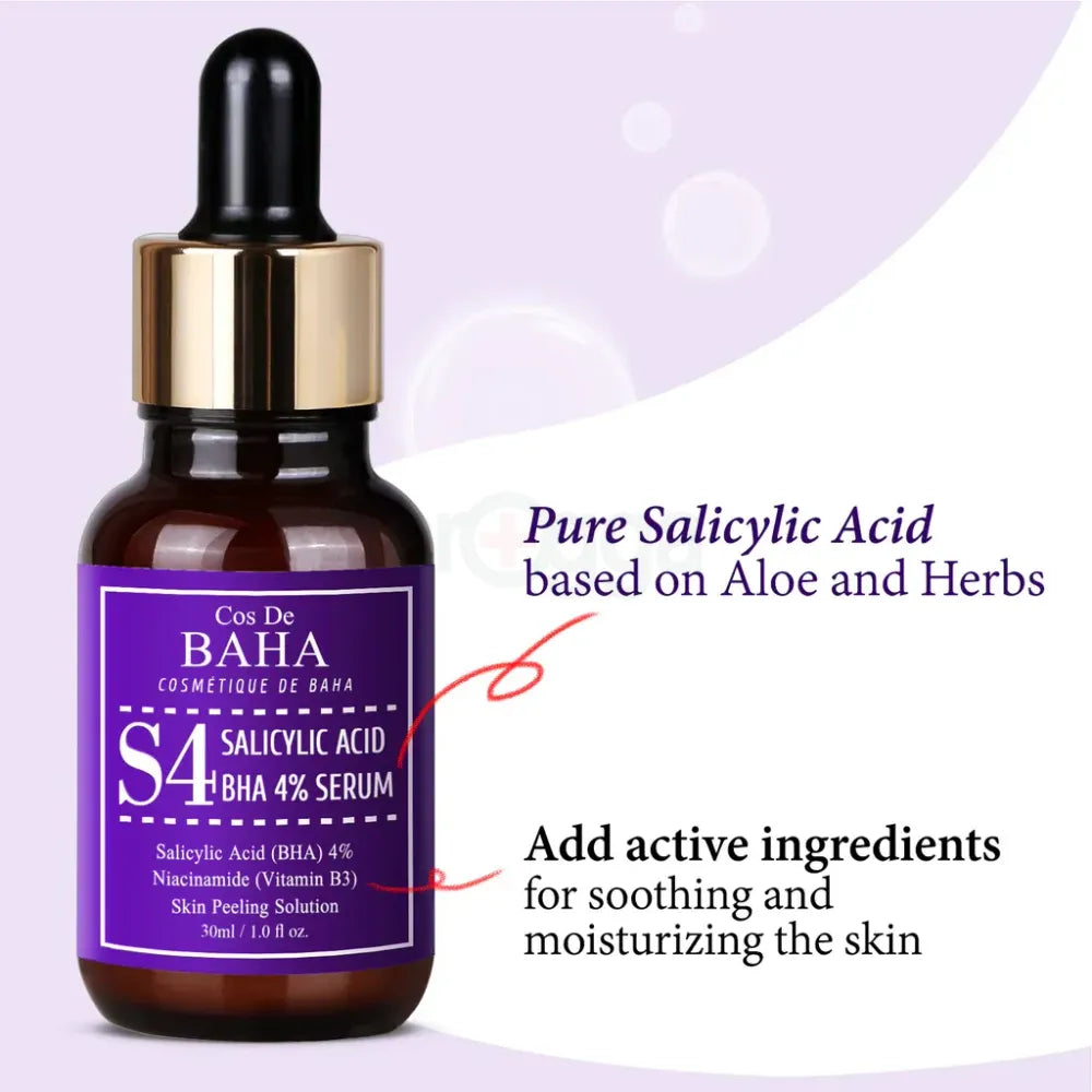 Cos De BAHA Salicylic Acid BHA 4% Serum - 30ml