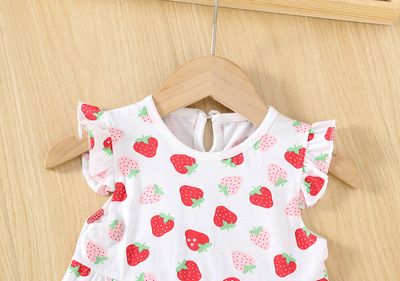 Imported ☀️ Girls' Summer Cotton Short-Sleeve Princess Dress – Baby Nightgown
