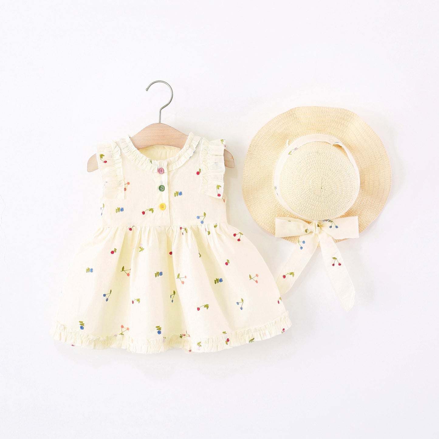 Imported🌸Girls’ Summer Sleeveless Princess Dress – Baby Girl Fashion Outfit